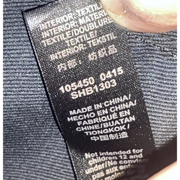 FOSSIL Preston Fiona Black Gray Crossbody Geometric Circle Pattern Faux Leather - Picture 10 of 13